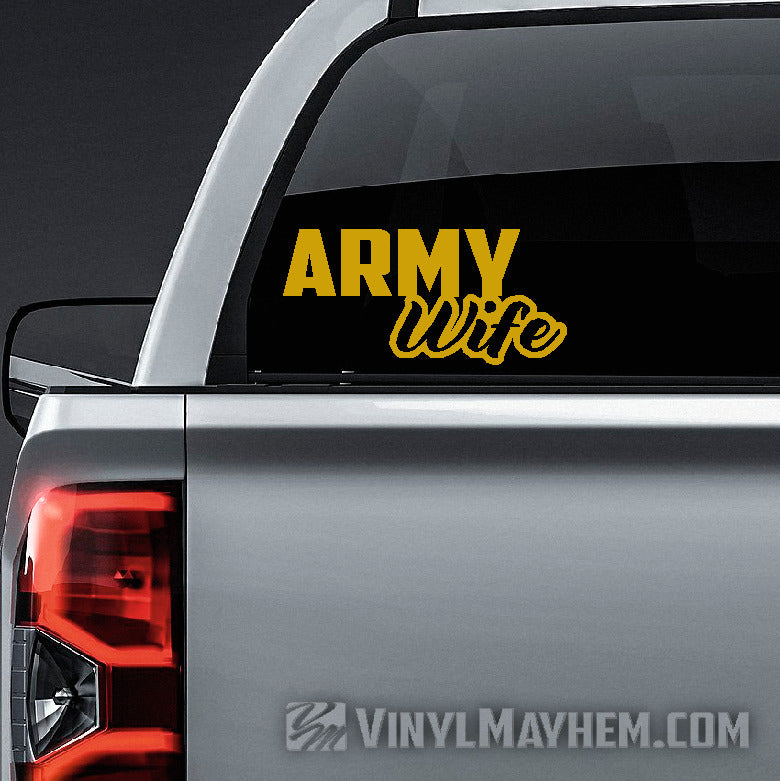 Army Wife vinyl sticker