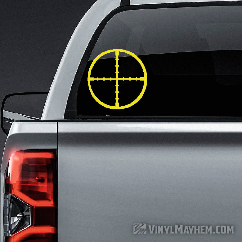 Crosshairs rifle scope vinyl sticker