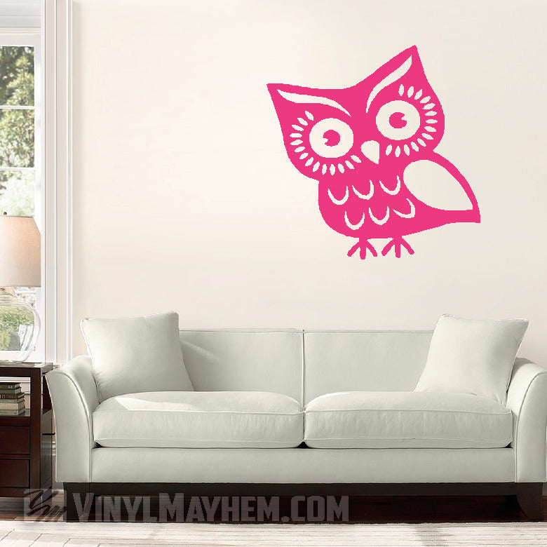 Cute Owl vinyl sticker