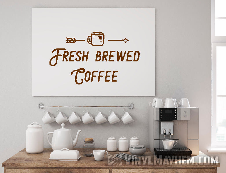 Fresh Brewed Coffee vinyl sticker