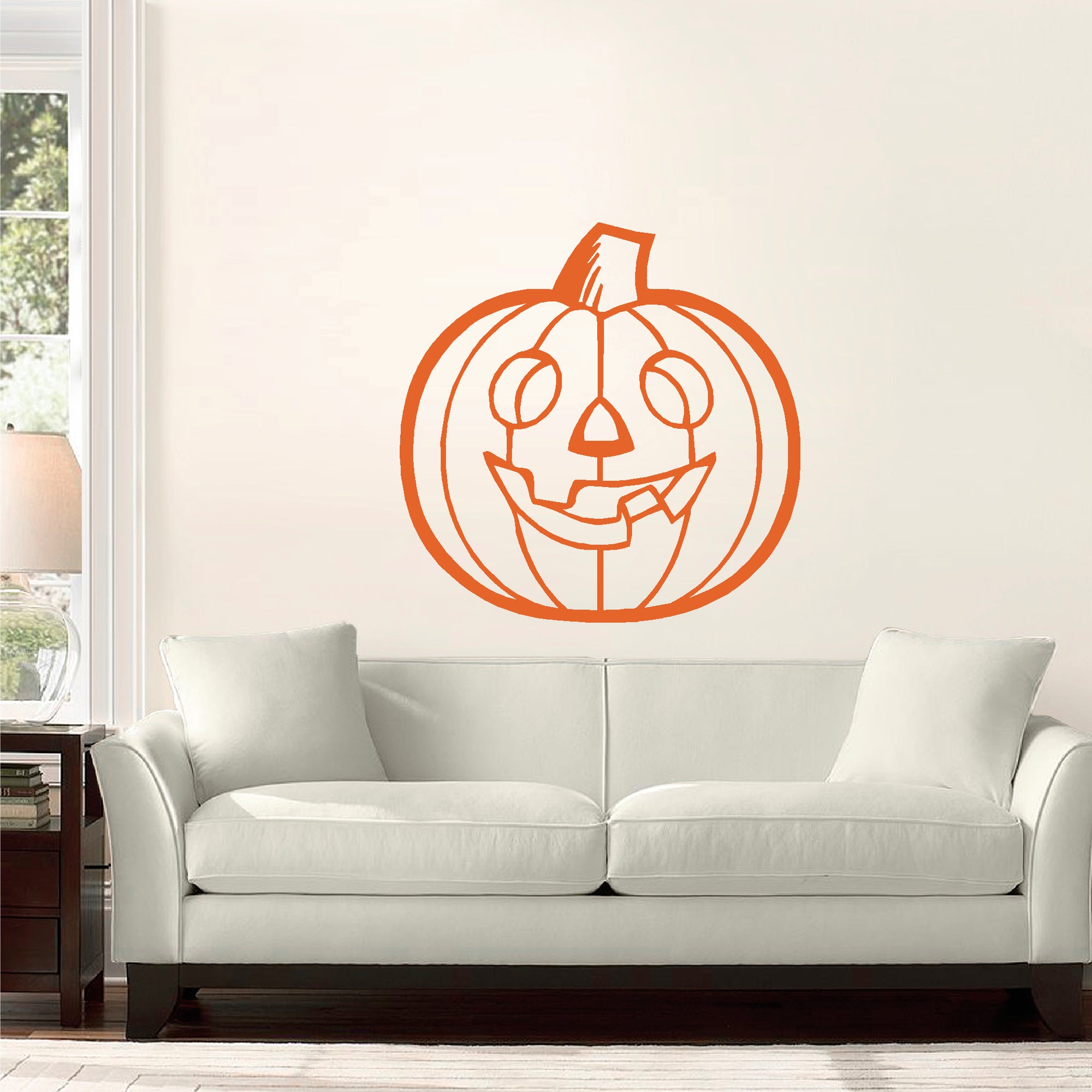 Halloween Jack-O-Lantern vinyl sticker
