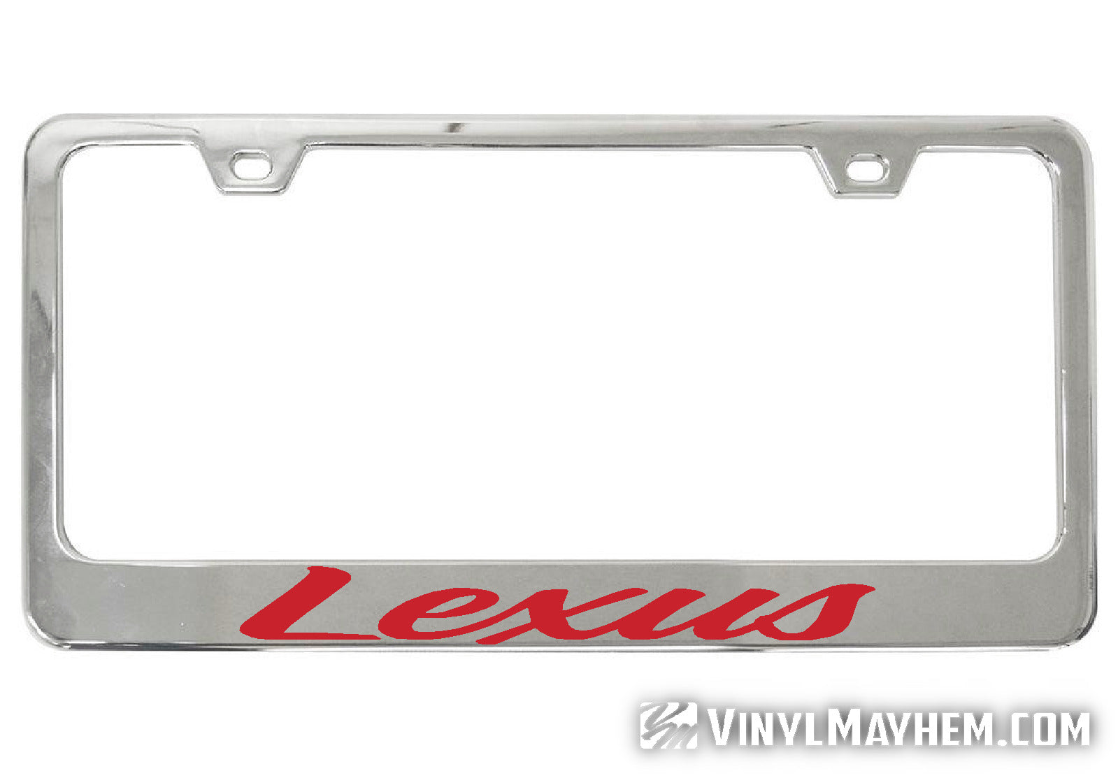 Lexus chrome license plate frame