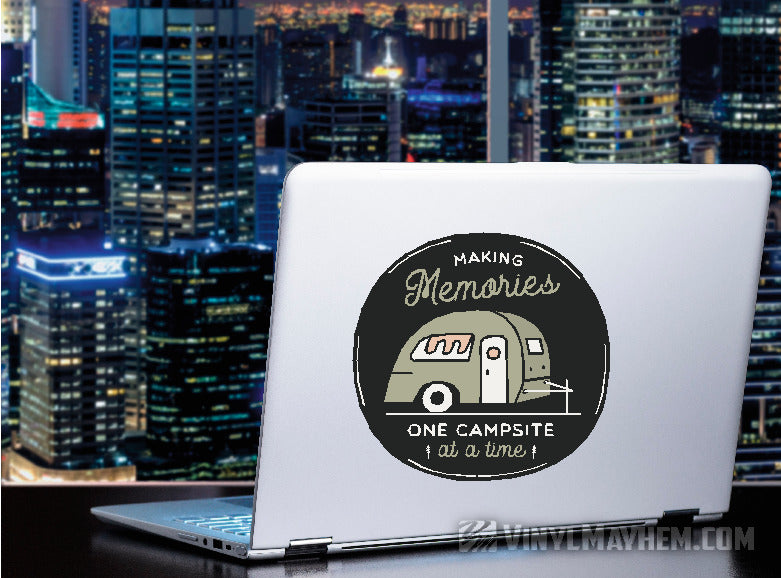 Making Memories One Campsite At A Time sticker