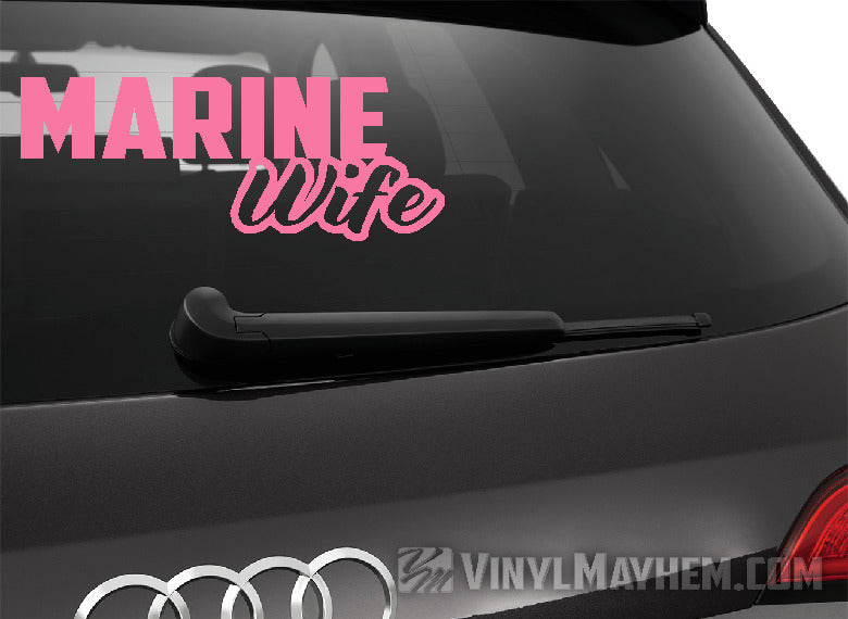 Marine Wife vinyl sticker