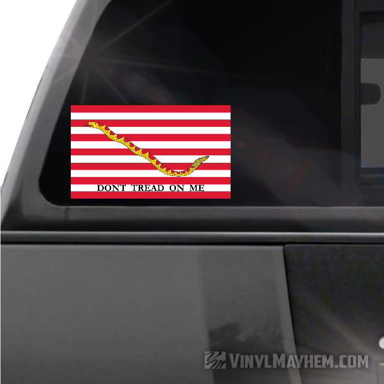 Don't Tread On Me Navy Jack Flag sticker