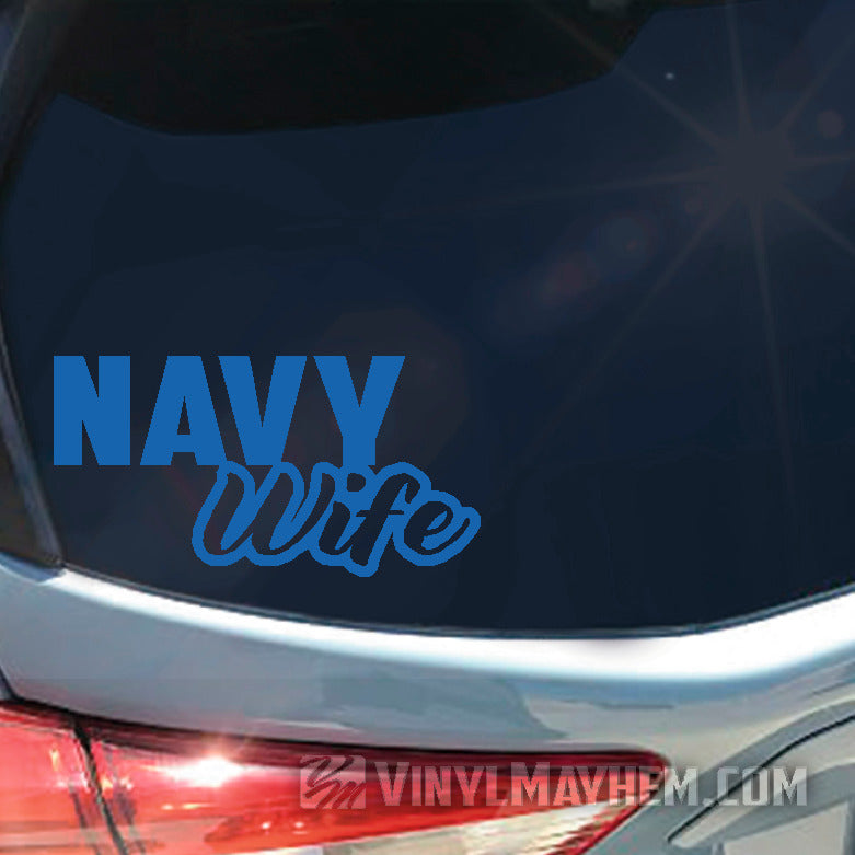 Navy Wife vinyl sticker