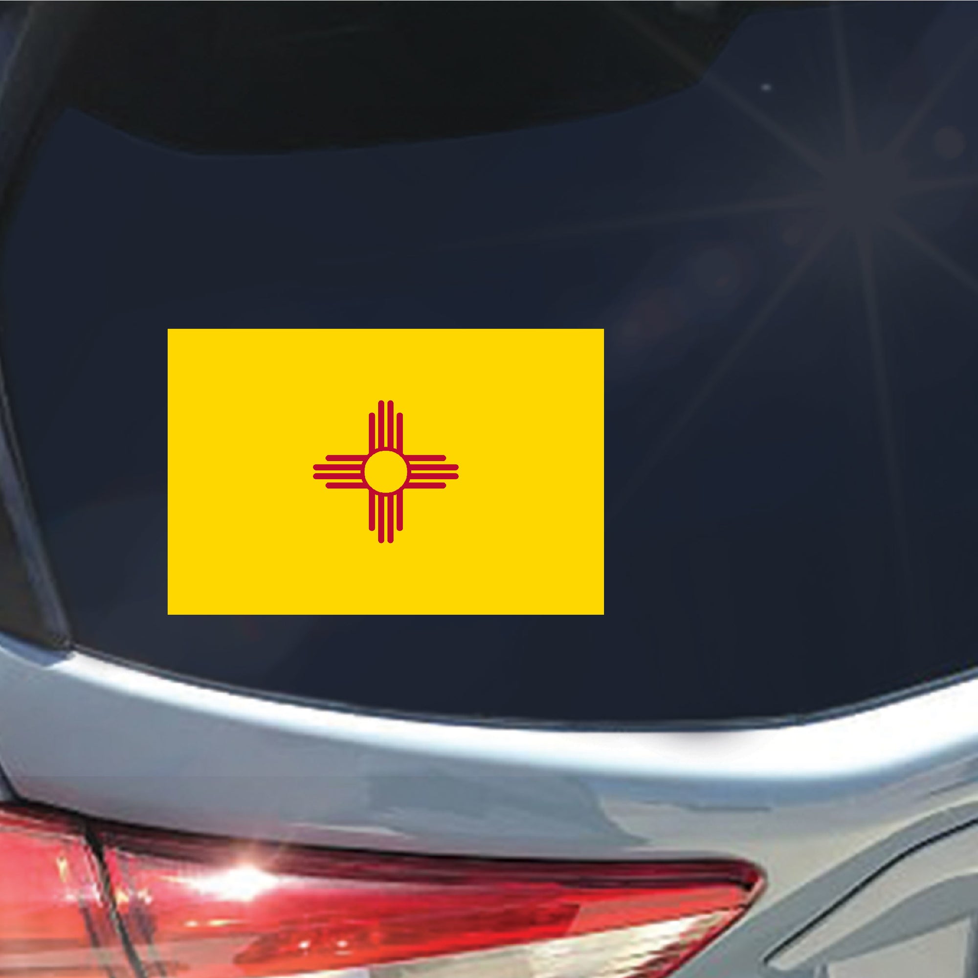 New Mexico state flag sticker