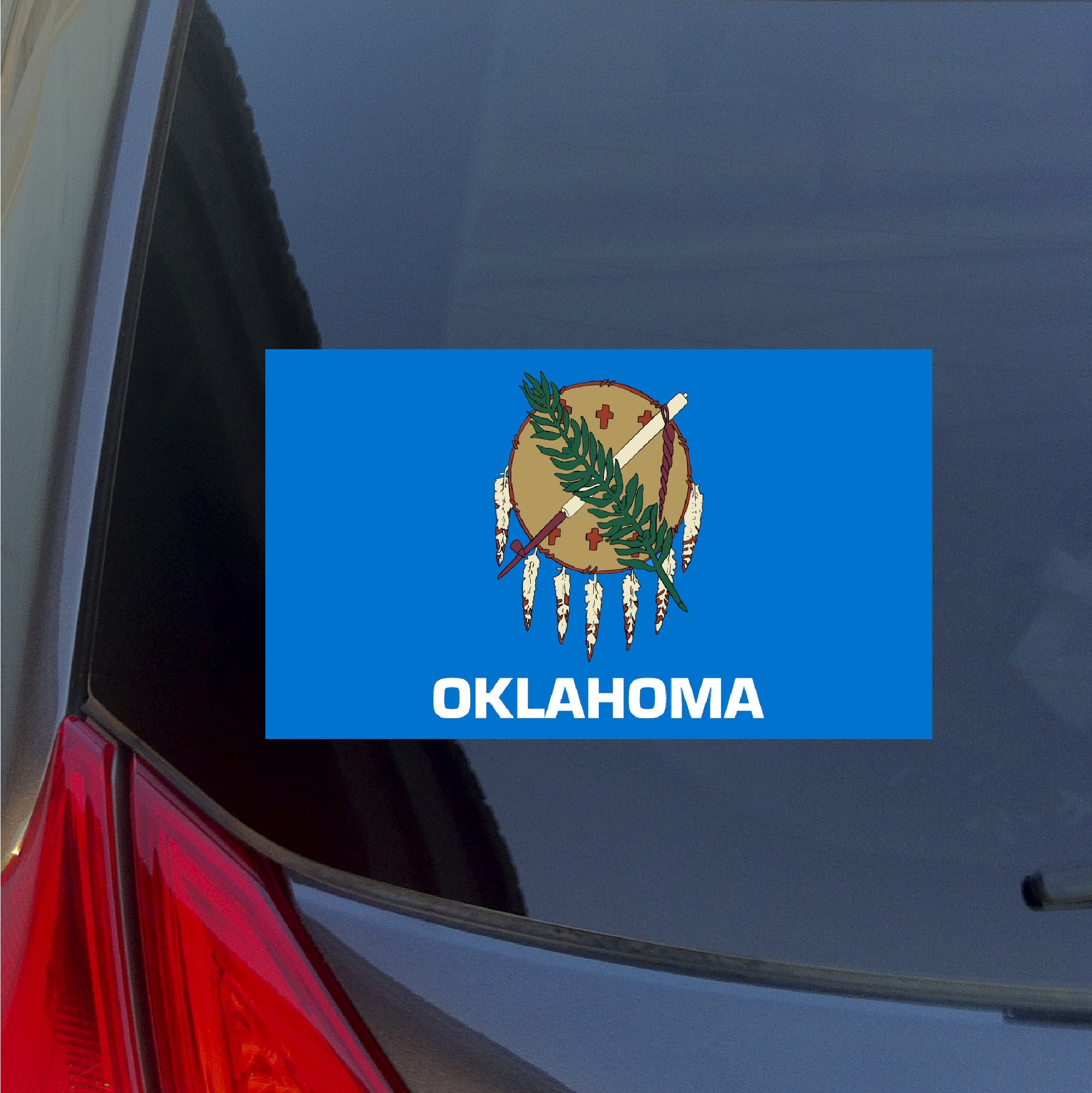 Oklahoma state flag sticker