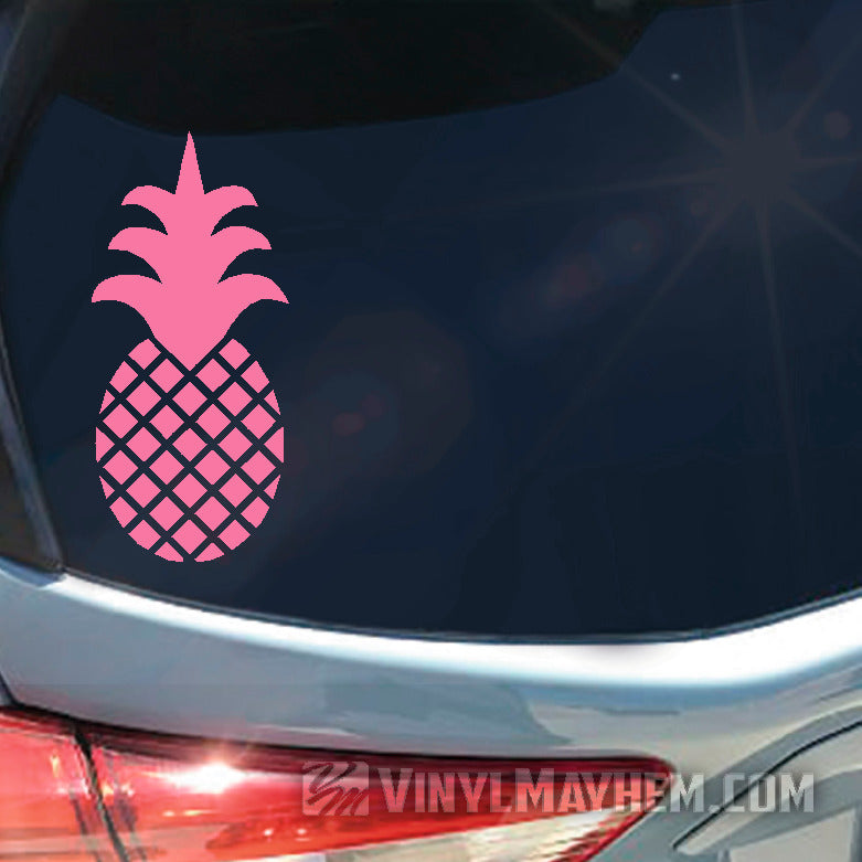 Pineapple solid crown vinyl sticker
