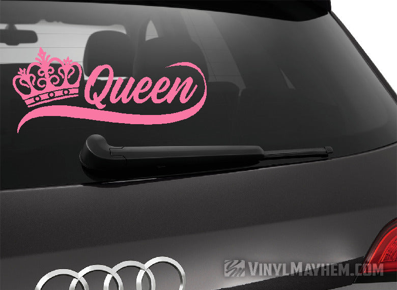 Queen with crown vinyl sticker