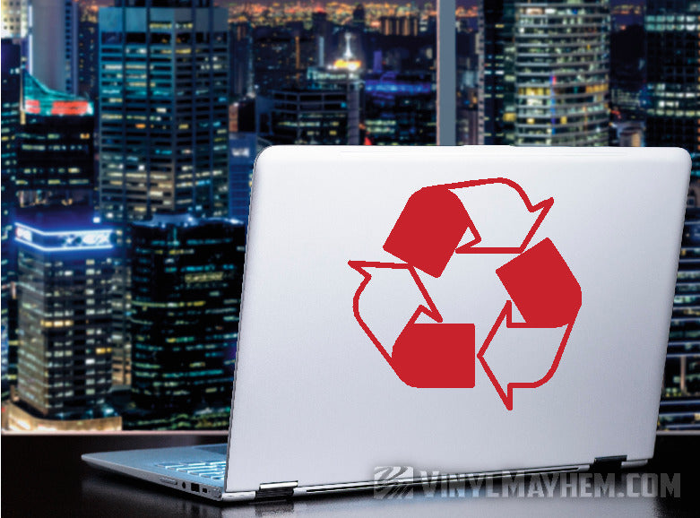 Recycle symbol vinyl sticker