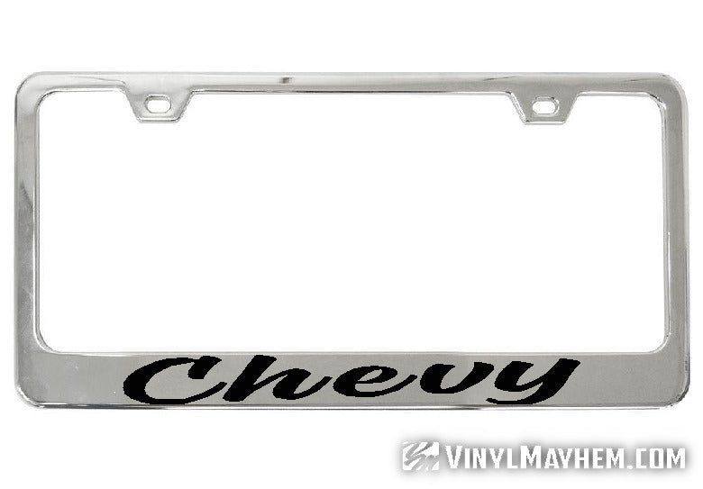 Chevy license plate frame