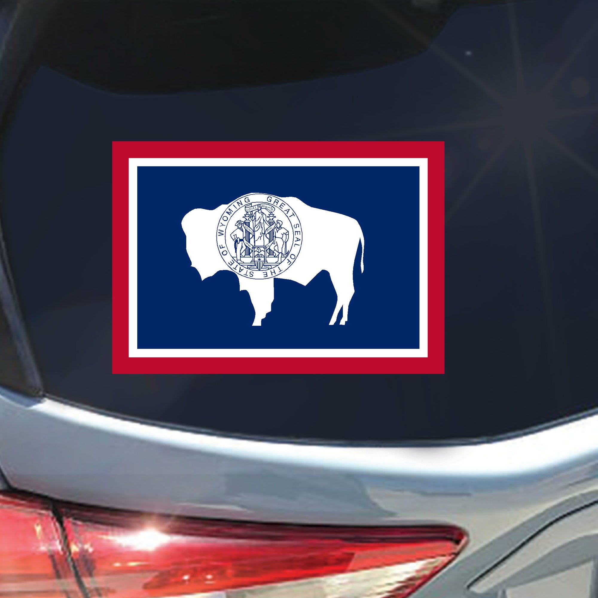 Wyoming state flag sticker