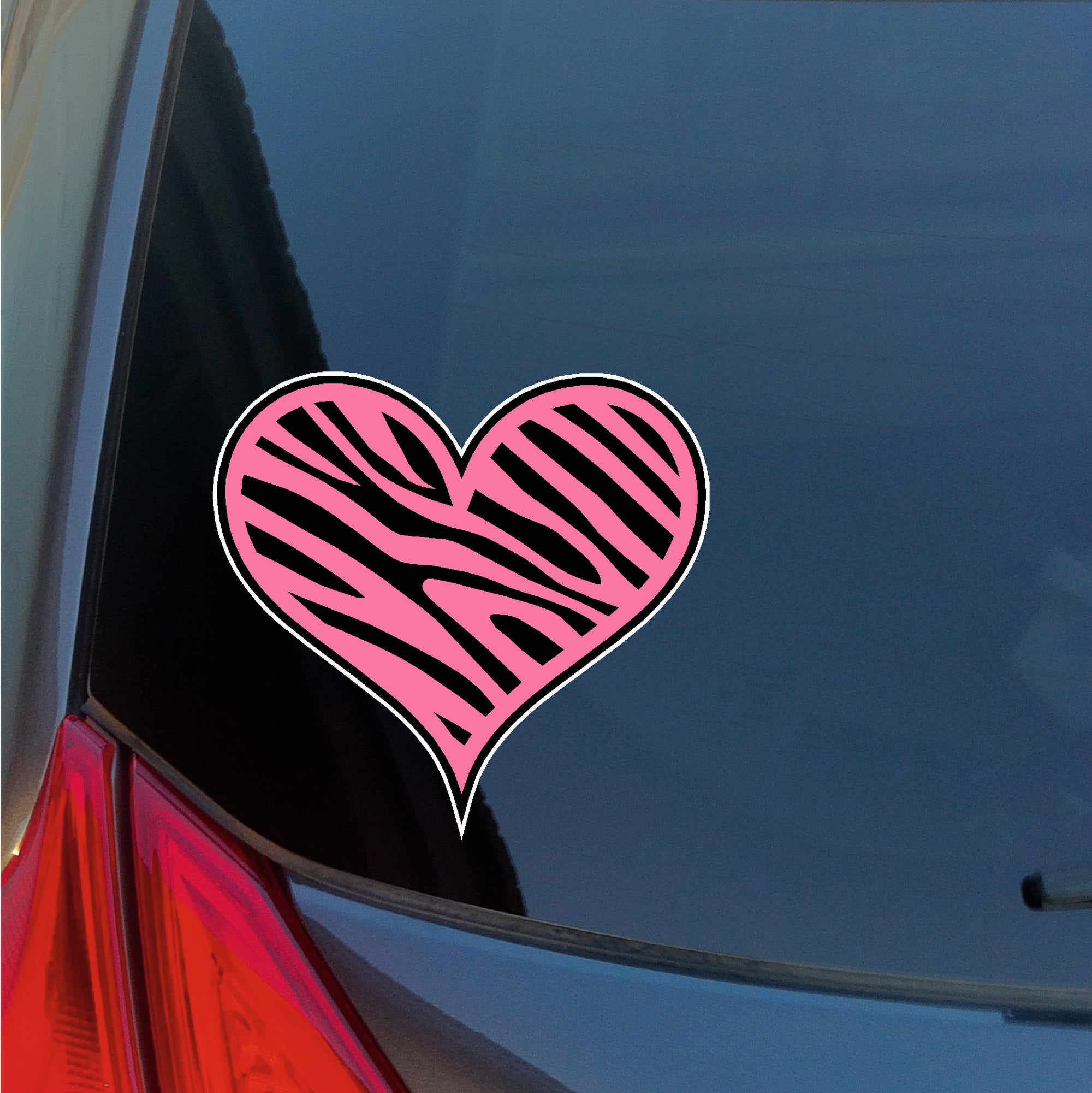 Zebra Heart sticker