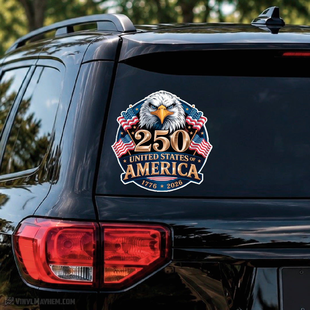 America 250 Eagle Patriotic Anniversary Sticker