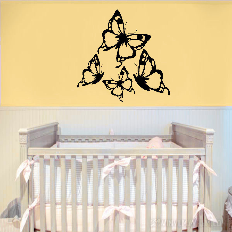 Butterflies vinyl sticker set