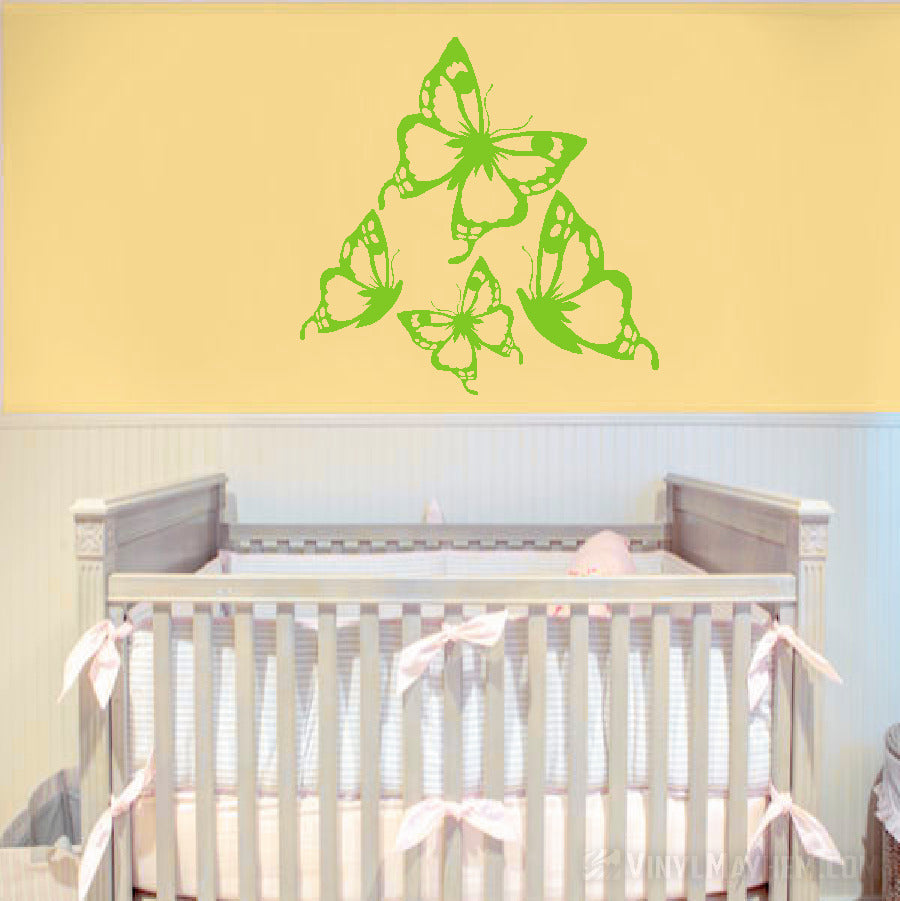 Butterflies vinyl sticker set