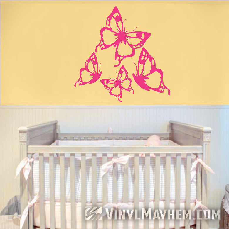 Butterflies vinyl sticker set