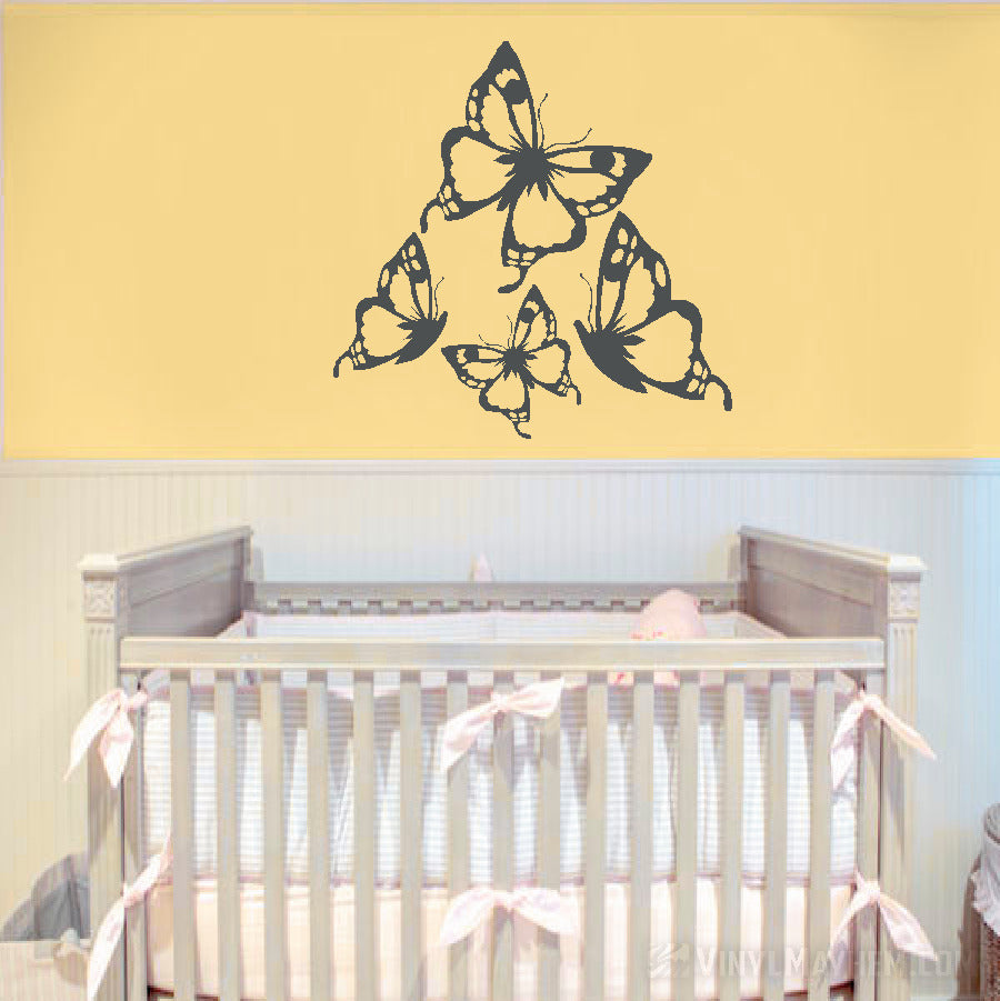 Butterflies vinyl sticker set