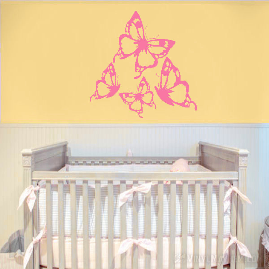 Butterflies vinyl sticker set