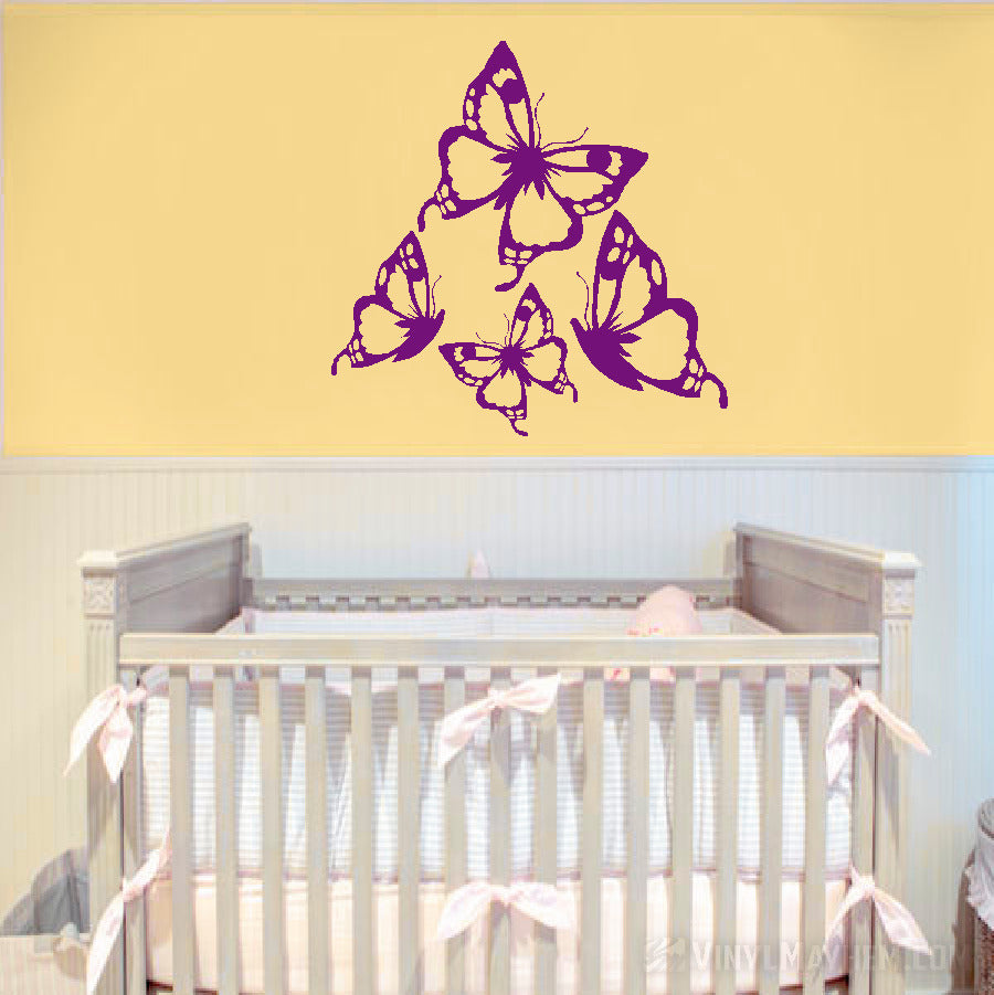 Butterflies vinyl sticker set