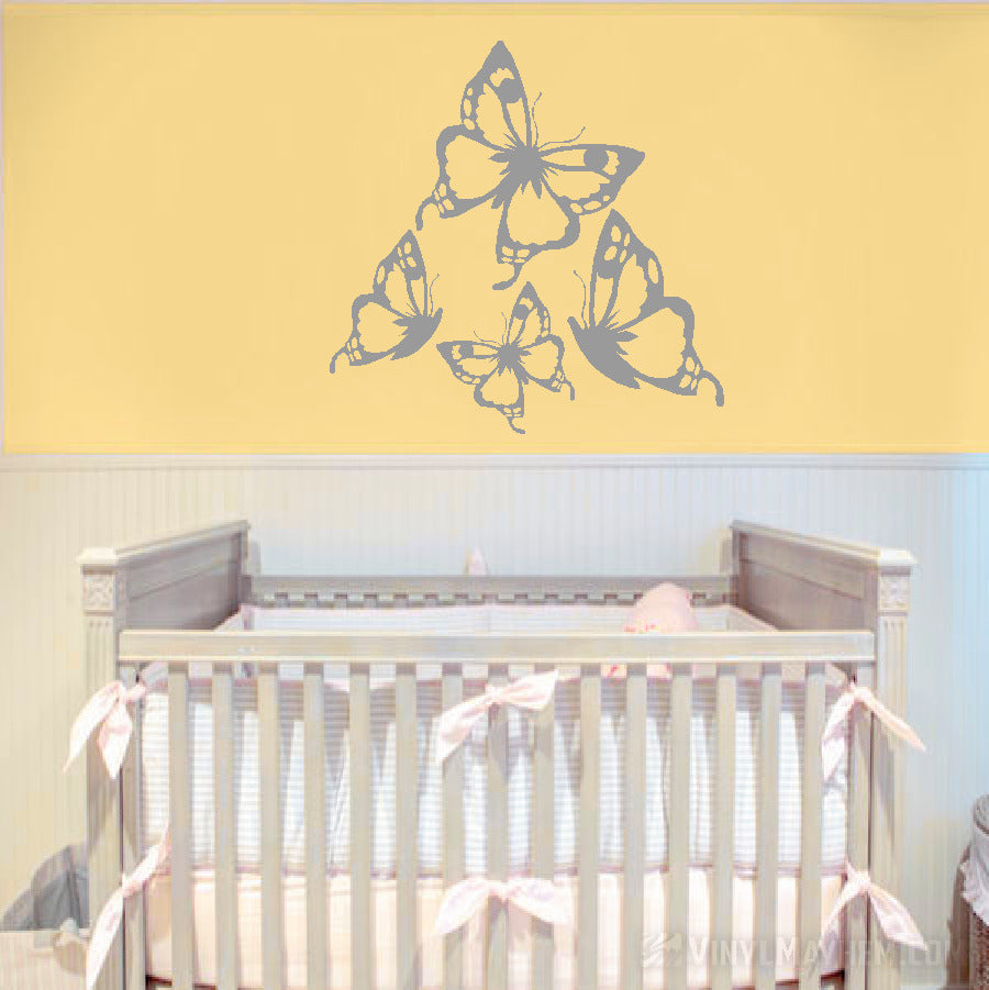 Butterflies vinyl sticker set