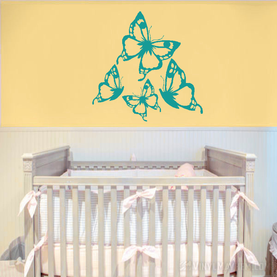 Butterflies vinyl sticker set