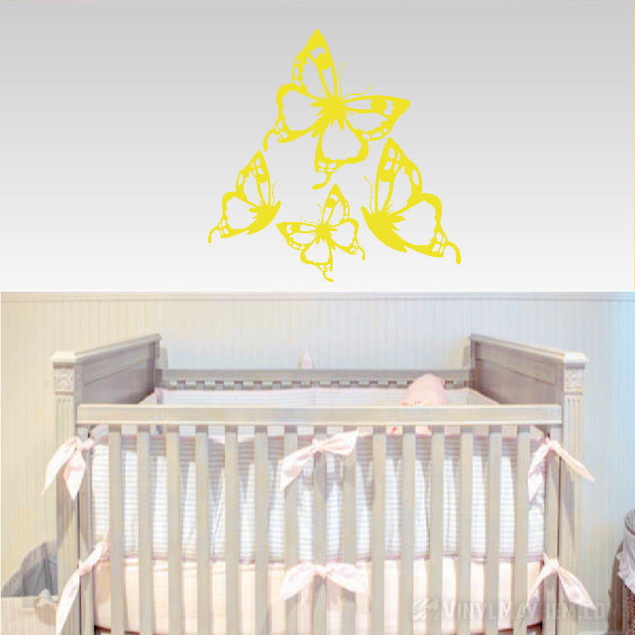 Butterflies vinyl sticker set