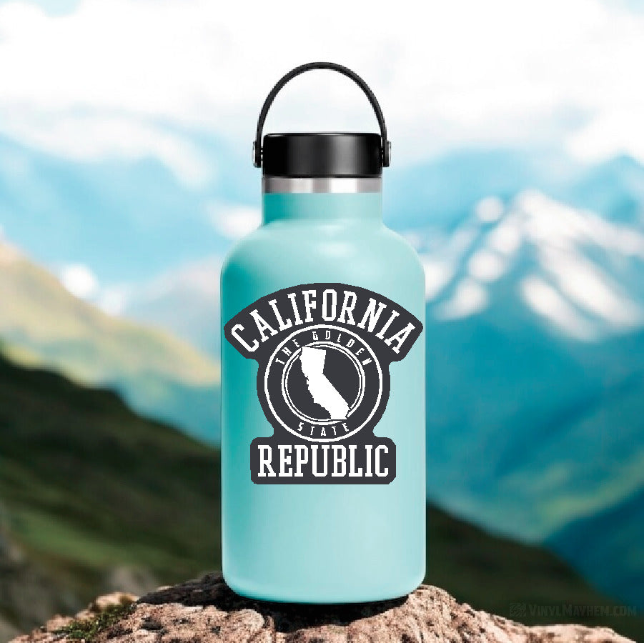California Republic The Golden State sticker