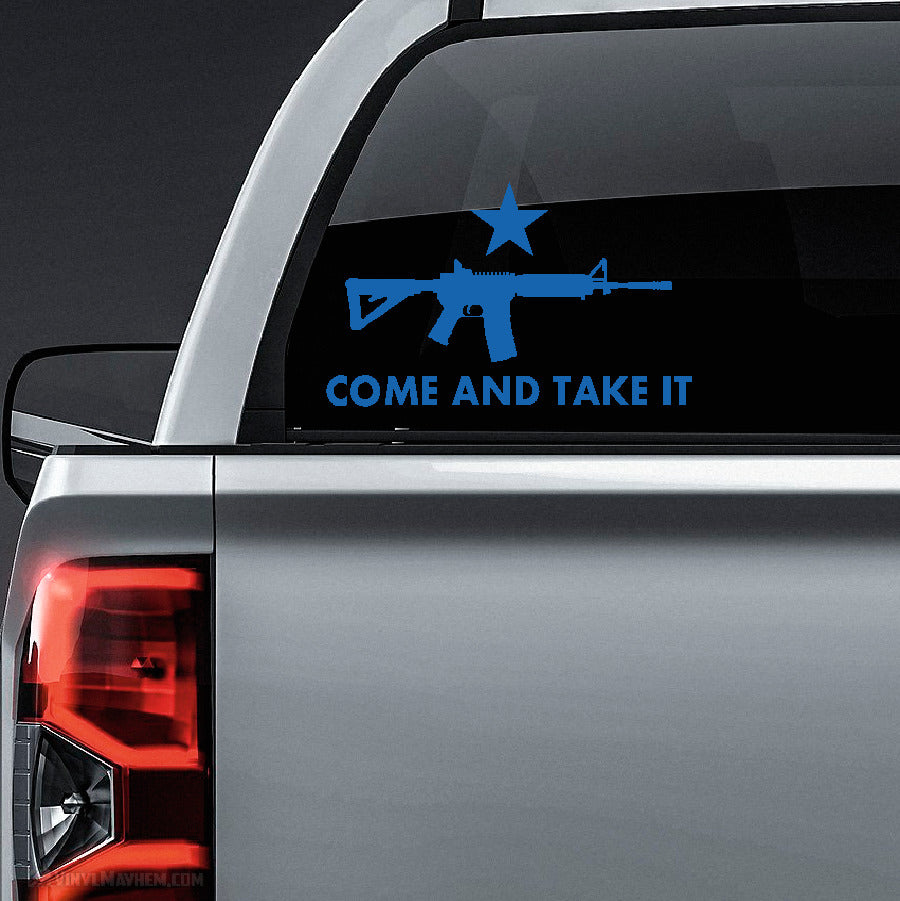 Come and Take it AR-15 vinyl sticker