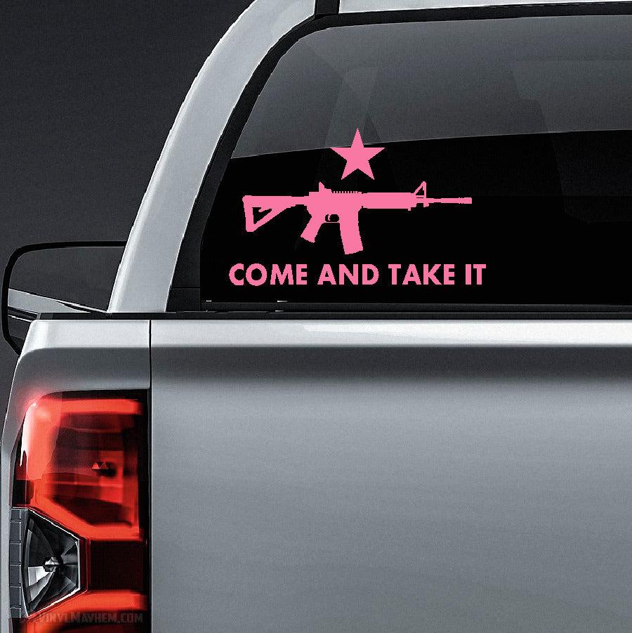 Come and Take it AR-15 vinyl sticker