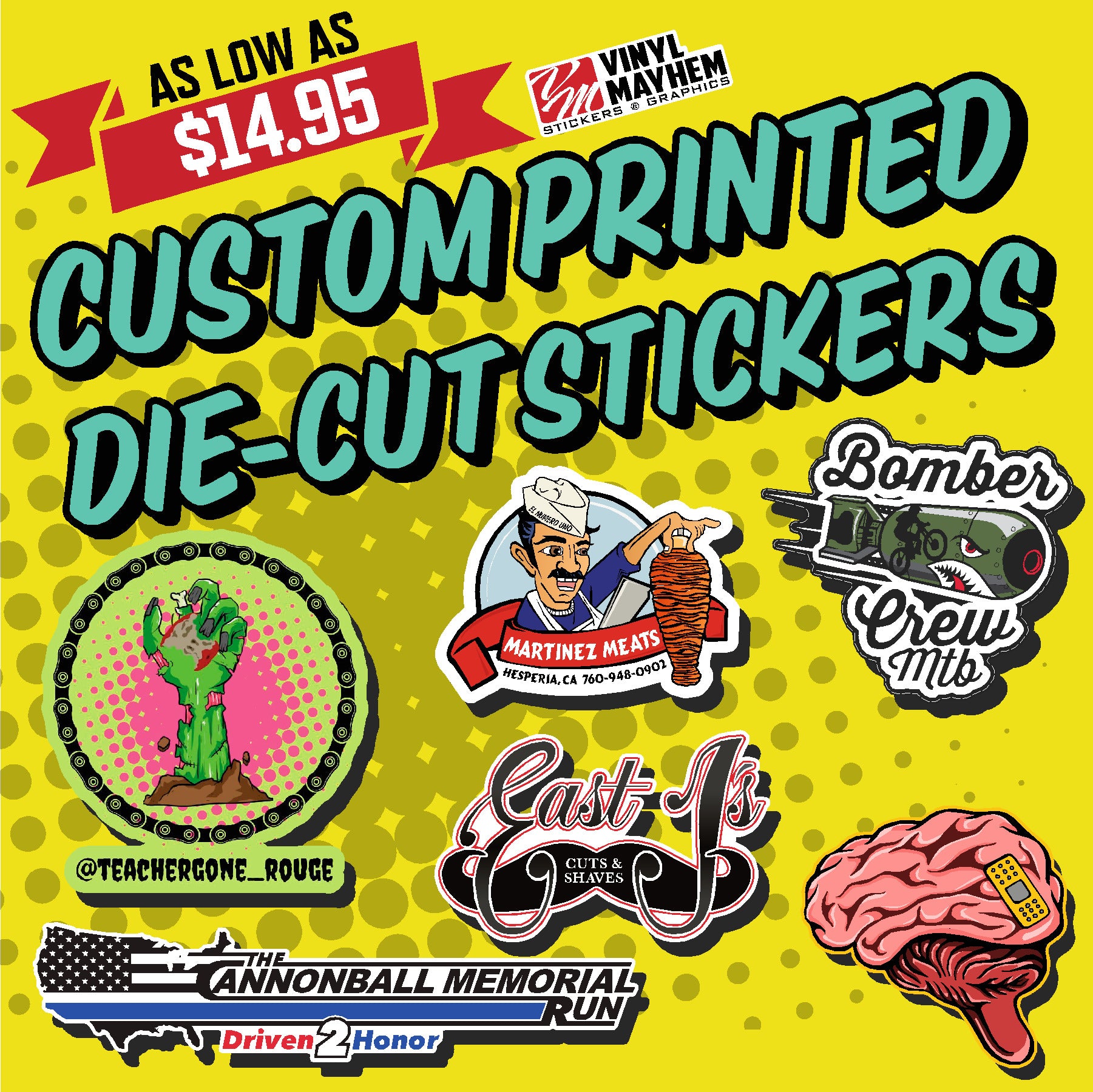 Printed Die Cut Stickers