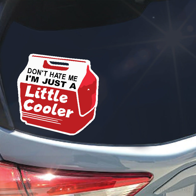 Don't Hate Me I'm Just A Little Cooler sticker