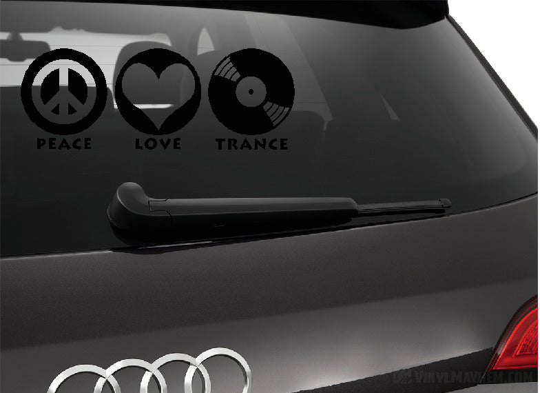 Eat Sleep Trance vinyl sticker