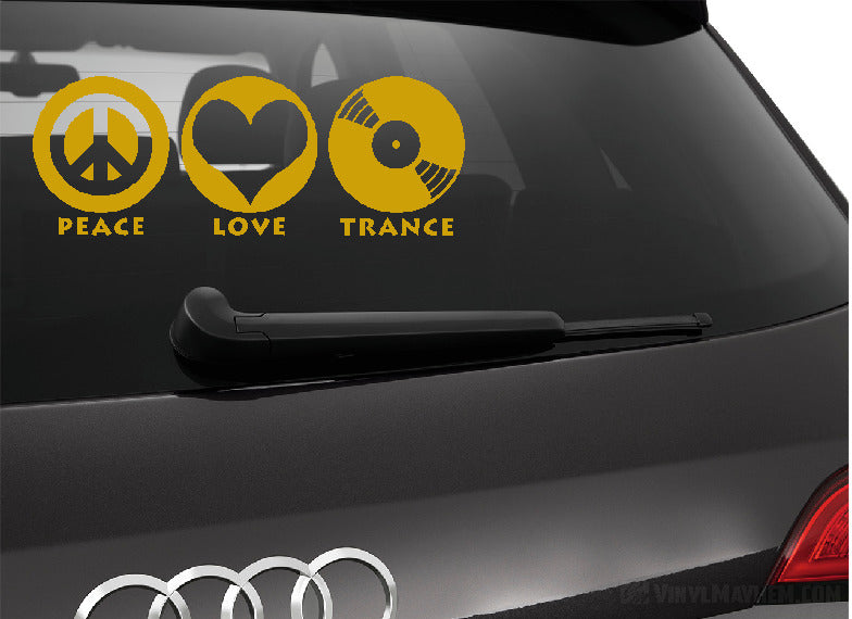 Eat Sleep Trance vinyl sticker