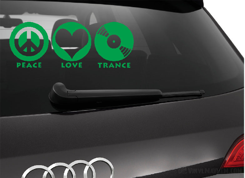 Eat Sleep Trance vinyl sticker