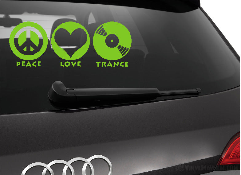 Eat Sleep Trance vinyl sticker