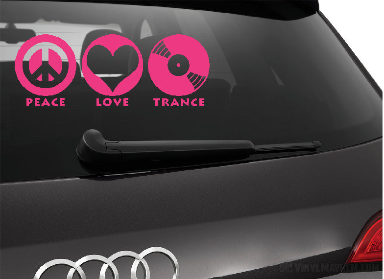 Eat Sleep Trance vinyl sticker