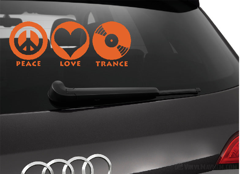 Eat Sleep Trance vinyl sticker