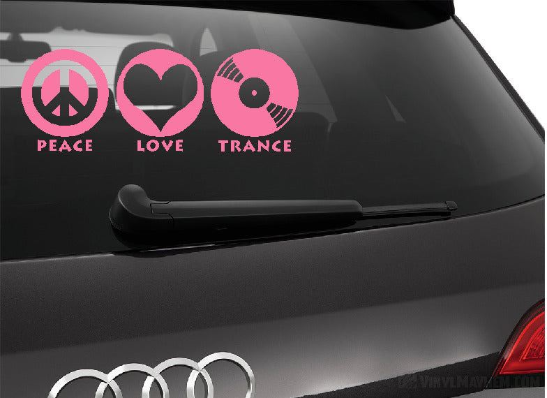 Eat Sleep Trance vinyl sticker