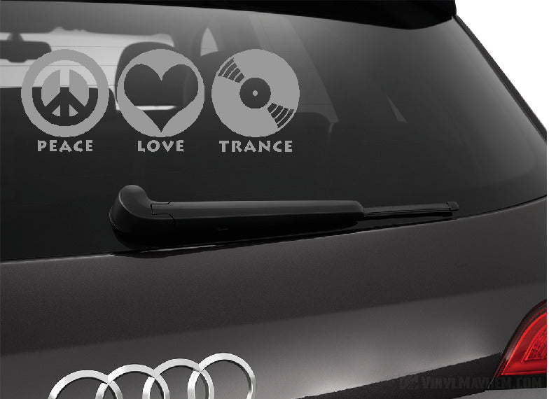 Eat Sleep Trance vinyl sticker