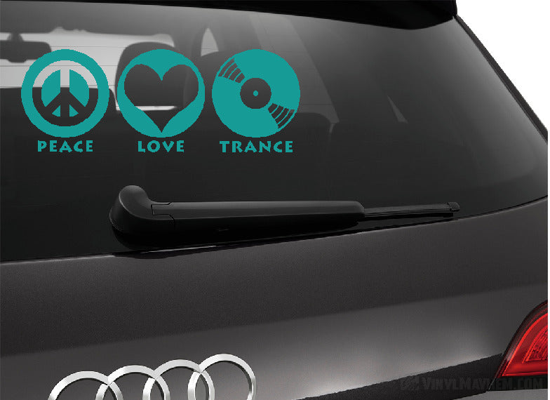 Eat Sleep Trance vinyl sticker