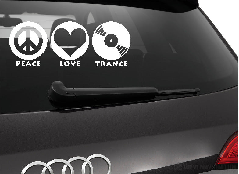 Eat Sleep Trance vinyl sticker