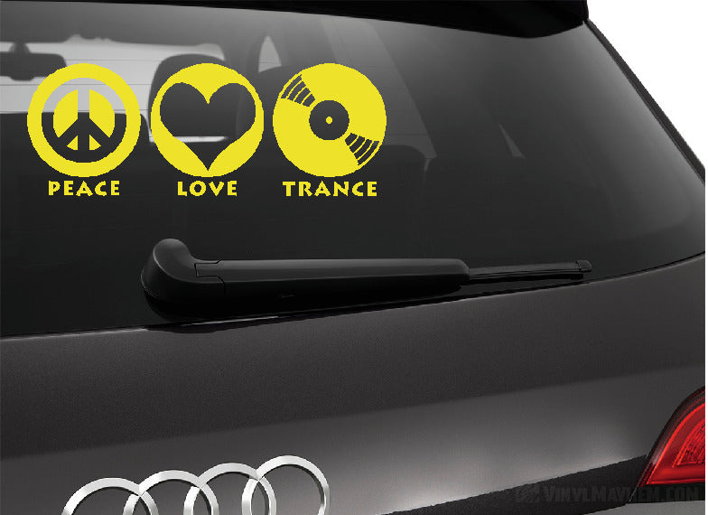 Eat Sleep Trance vinyl sticker