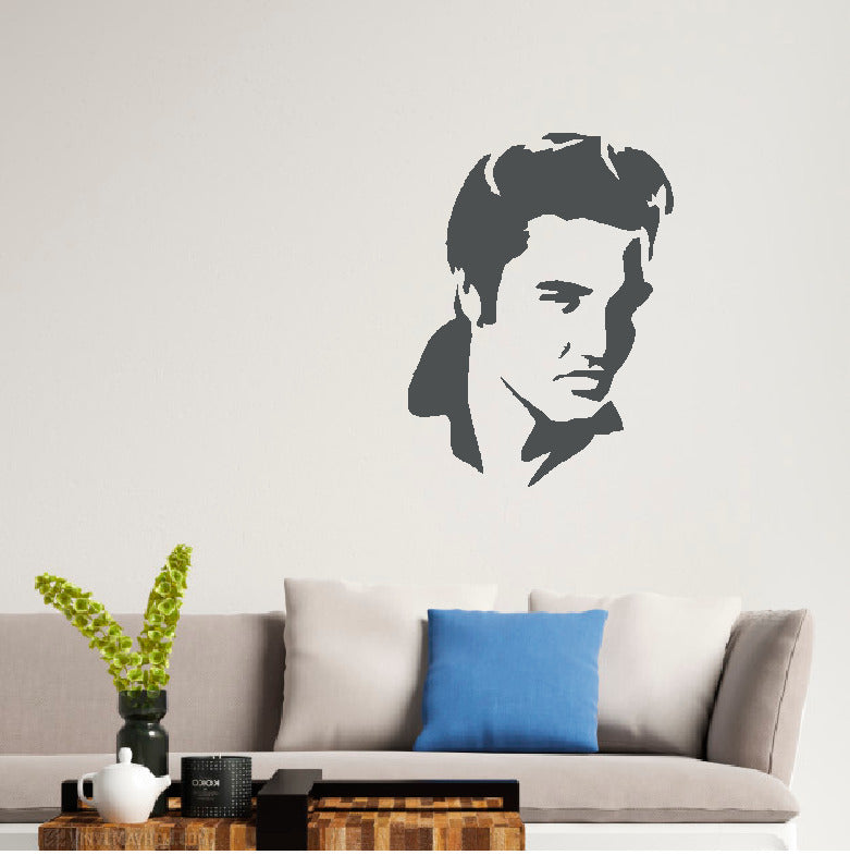 Elvis Presley silhouette vinyl sticker