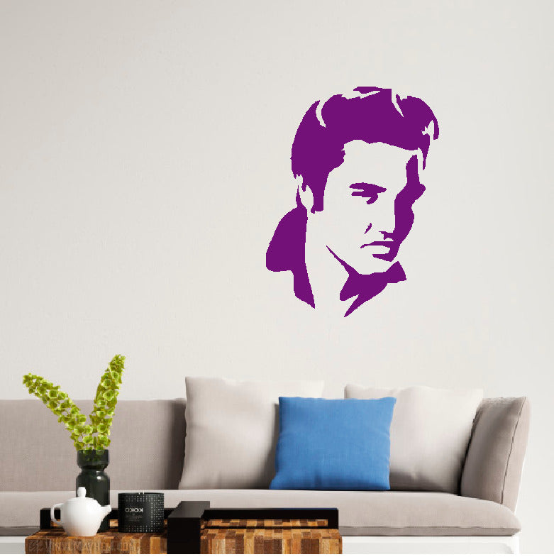 Elvis Presley silhouette vinyl sticker