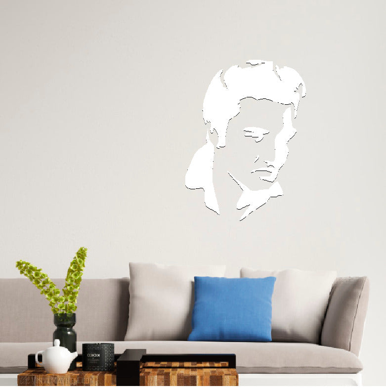 Elvis Presley silhouette vinyl sticker