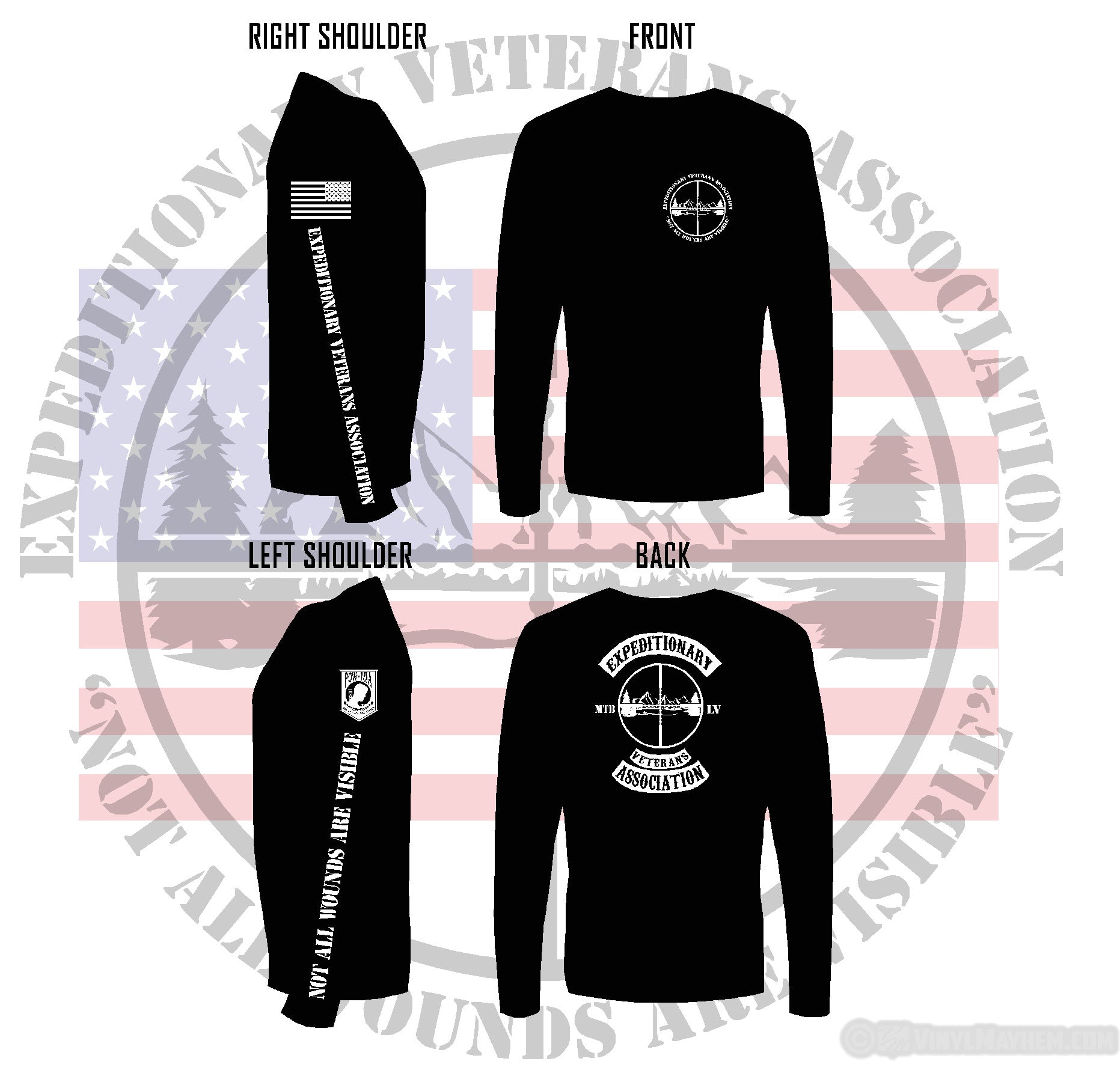 Expeditionary Veterans Association EVA Las Vegas long sleeve shirt