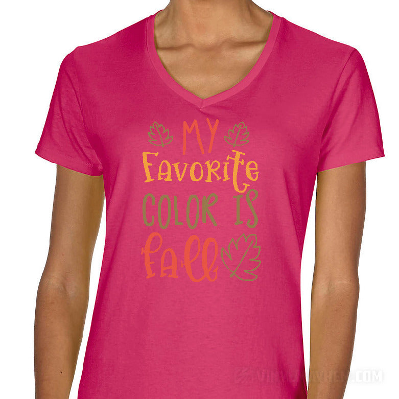 My Favorite Color Is Fall T-Shirt | Fall Colors Apparel & Clothing Medium / Pink My Favorite Color Is Fall T-Shirt | Fall Colors Apparel & Clothing Medium / Pink