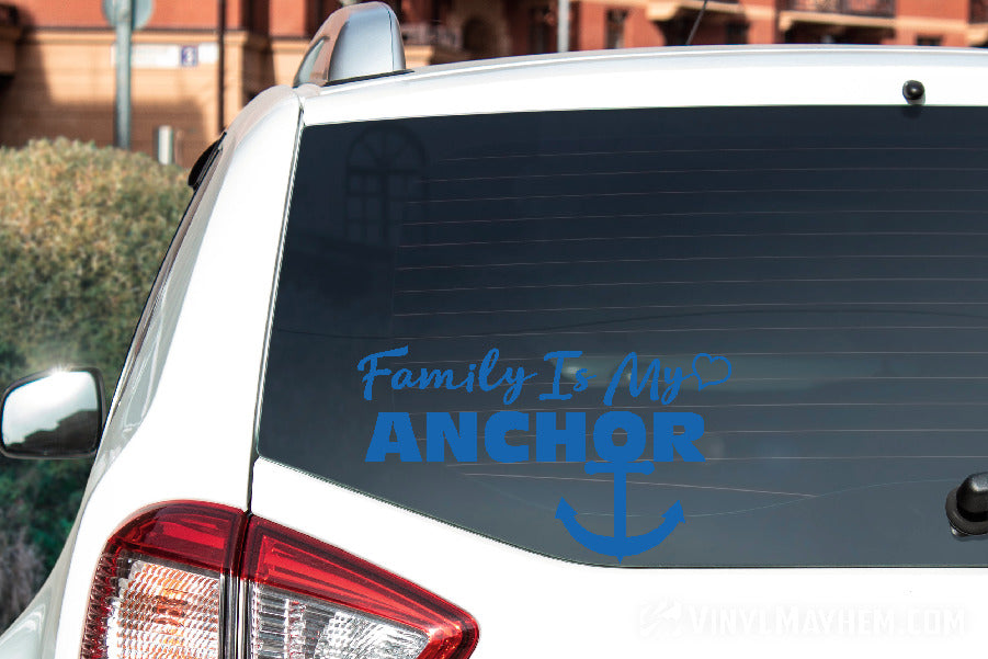 Family Is My Anchor vinyl sticker